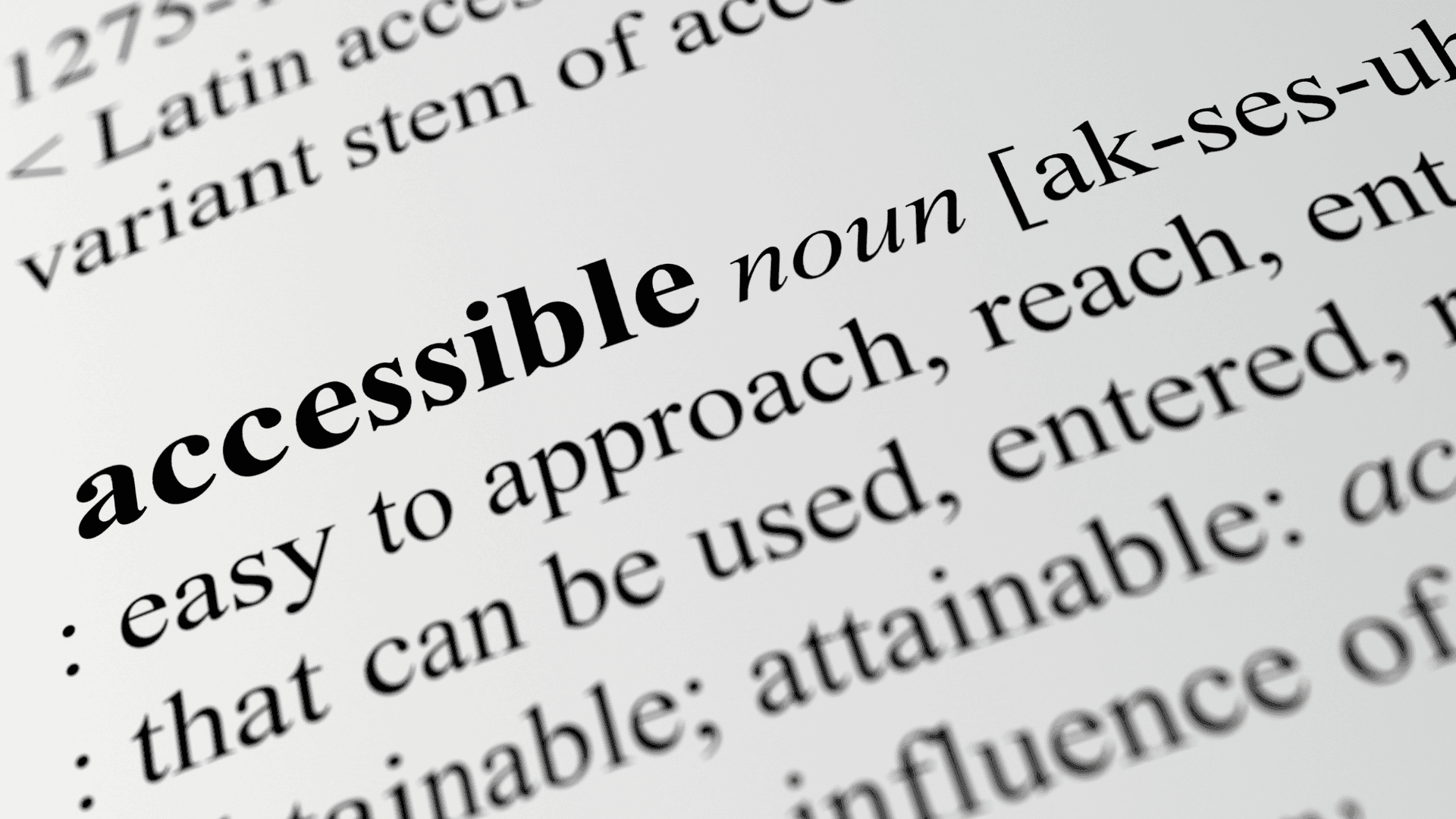 What is the Accessibility Tick?