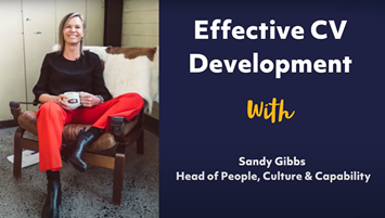 Watch: Effective CV Development with Sandy Gibbs image